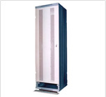 See the special cable rounting panel on the cabinet's rear